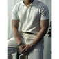 Men's Summer T-shirt - Knitted Light Luxury Cool Short-sleeved T-shirt
