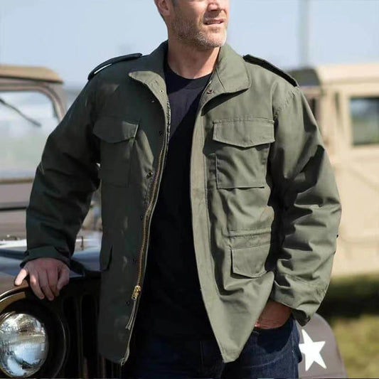 Men's Military Padded Coat - Fashionable Military Uniform for Men