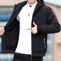 Fleece Jacket Plaid Coat - Diamond Plaid Cotton-padded Design