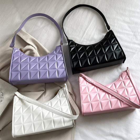Rhombus Women's Shoulder Bag - Classic Style All-Matching Handbag