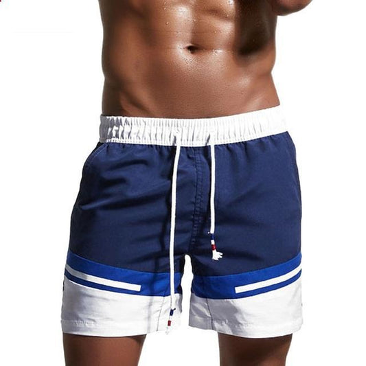 Men's Beach Swim Shorts - Brand Board Shorts for Surfing, Swimming, and Gym