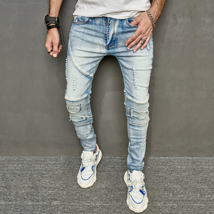 Men's Ripped Slim Jeans for a Stylish Look