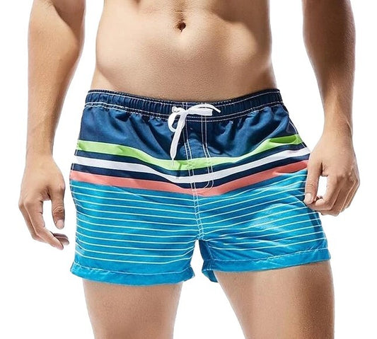 Striped Casual Shorts - Printed Casual Wear for Ultimate Comfort