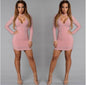 Bursting V Collar Cocktail Dress - Sexy Party Wear Dresses
