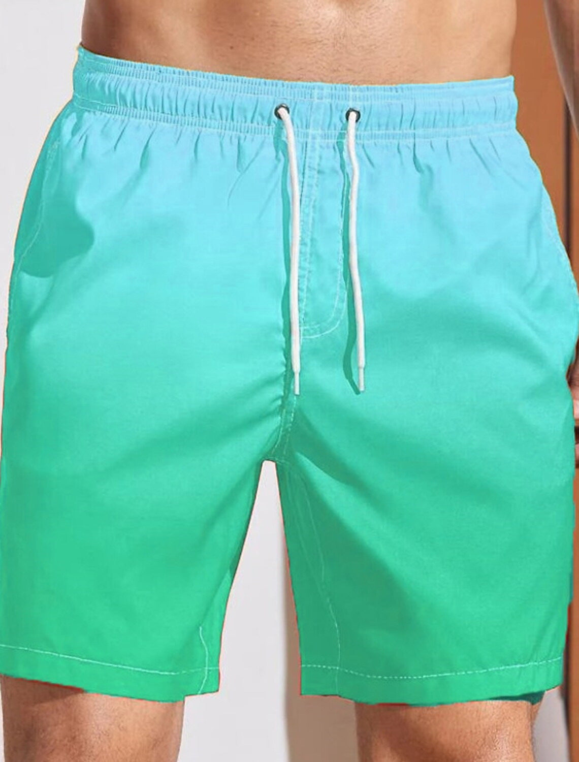 Cool Quick-drying Sports Loose Men's Beach Shorts Cropped Pants