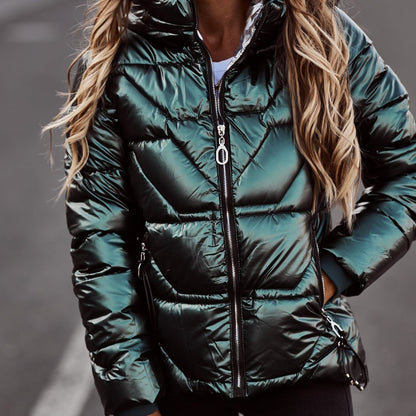 New Women's Cotton Coat - Autumn and Winter Zipper Jacket