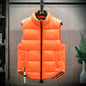 Men's Winter Down Vest - Fashion Stand-Collar Sleeveless Jacket, Solid Thickened Outerwear
