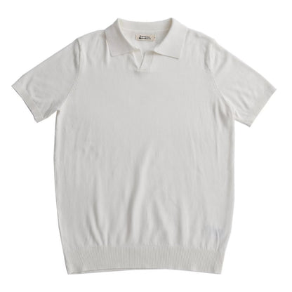 Men's Summer T-shirt - Knitted Light Luxury Cool Short-sleeved T-shirt