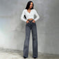 Leopard Print Narrow Jeans for Women - Stylish Trendy Fashion