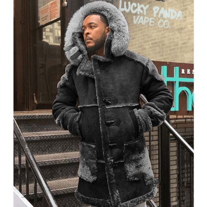 Men's Velvet Jacket with Horn Buttons