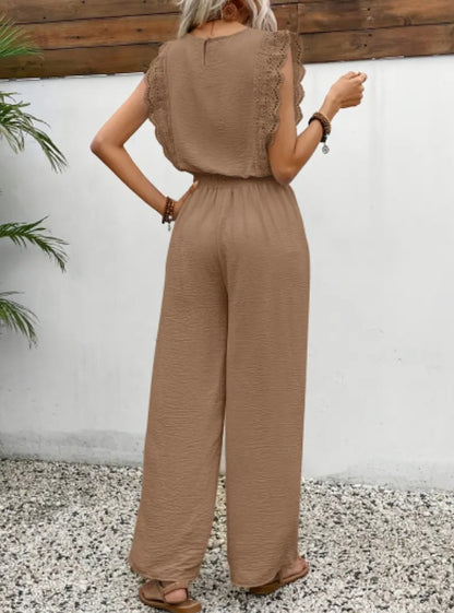 Elegant Exclusive Lace Trim Short Pants Set for Stylish Comfort