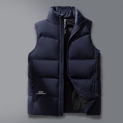 Warm Plus Size Men's Vest - Comfortable All-Season Waistcoat