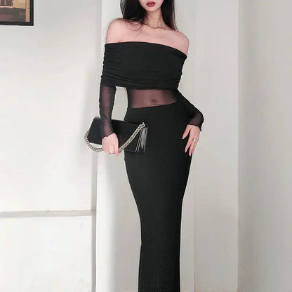 Elegant Off Shoulder Dress - Stylish Off Shoulder Dress for Any Occasion - Store 48