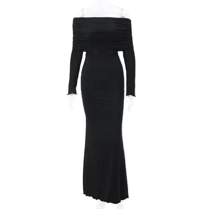 Elegant Off Shoulder Dress - Stylish Off Shoulder Dress for Any Occasion - Store 48