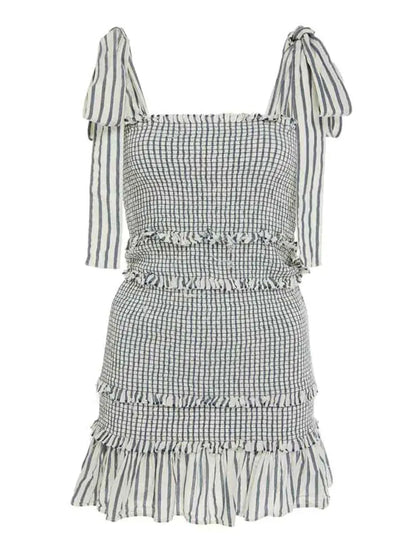 Sleeveless Summer Dress with Bow-Tied Detail for Stylish Comfort - Store 48