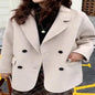 Women’s Short Cashmere Coat - New Double-Sided Style