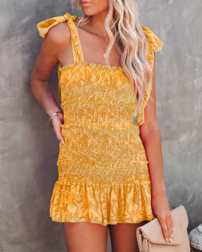 Sleeveless Summer Dress with Bow-Tied Detail for Stylish Comfort - Store 48