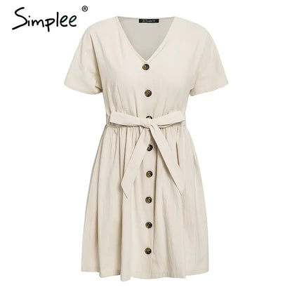 Short Summer V-Neck Dresses for Effortless Style