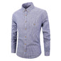 Men's Slim Fit Striped Shirt - Stylish Long Sleeved Design