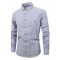 Men's Slim Fit Striped Shirt - Stylish Long Sleeved Design
