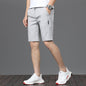 Men's Ultra-thin Beach Shorts Casual Loose Track Pants Summer Ice Silk Middle Pants