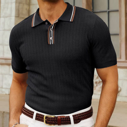 Men's Casual Short Sleeve Sweater - Simple Style
