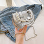 New Laser Pearl Tote Bag Saddle Girl Mini