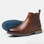 Mid-top Brogue Casual Men's Boots - Carved Vintage Four Seasons Single Shoes