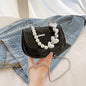 New Laser Pearl Tote Bag Saddle Girl Mini