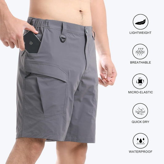 Fashion Personality Men's Tactical Shorts with Multi-Pockets