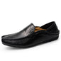 Genuine Leather Men's Shoes - Casual Cowhide British Soft Bottom Footwear