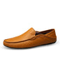 Genuine Leather Men's Shoes - Casual Cowhide British Soft Bottom Footwear
