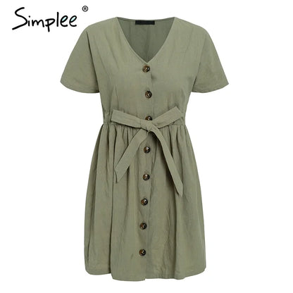 Short Summer V-Neck Dresses for Effortless Style