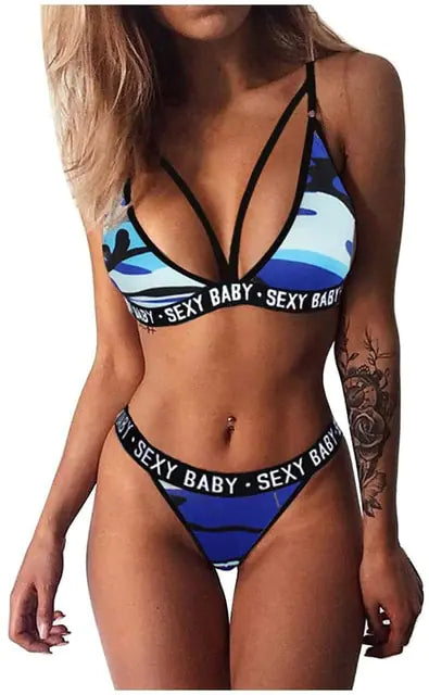 2 Set Pieces Underwear Bra and Panty Set Bikini