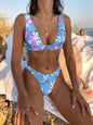 Fixed Triangle Bikini with Zip - Stylish and Comfortable Swimwear