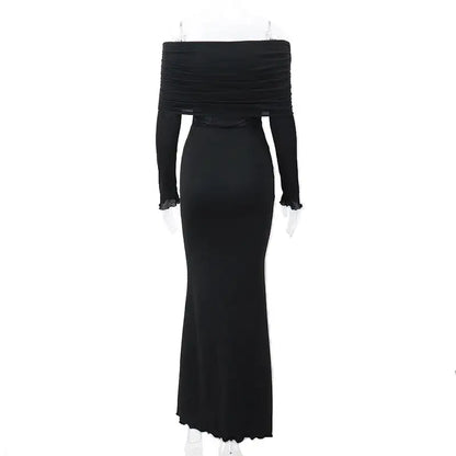 Elegant Off Shoulder Dress - Stylish Off Shoulder Dress for Any Occasion - Store 48