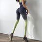 Two Piece Seamless Yoga Bodysuit for Women - Gym Polyester Outfit