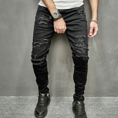 Men's Stretch Skinny Jeans - Casual Light Color Style