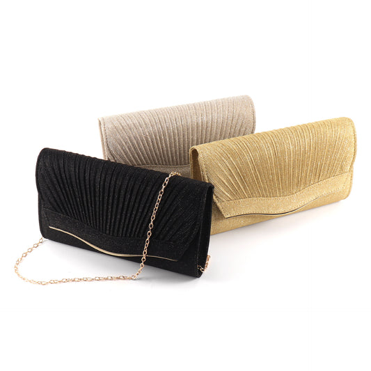 Dinner Clutch Flip Bag - Solid Color Stylish Evening Accessory