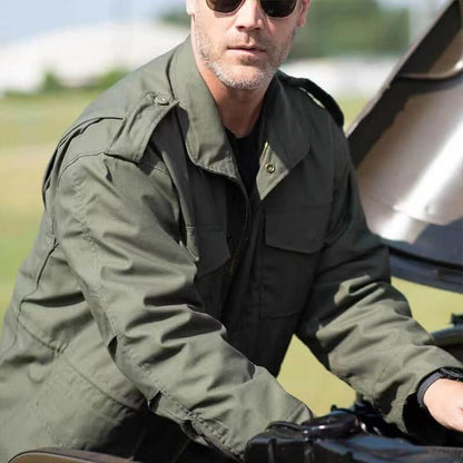 Men's Military Padded Coat - Fashionable Military Uniform for Men