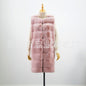 Fur Long Vest Coat - Stylish Cotton-padded Winter Outerwear