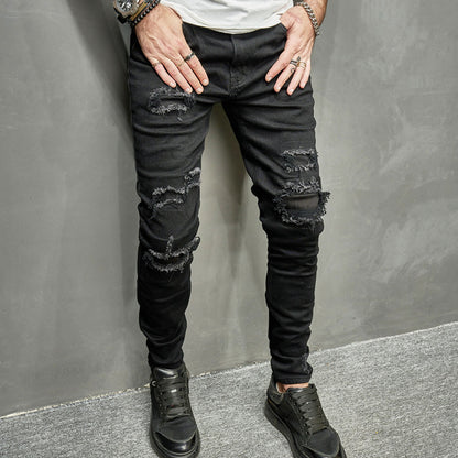 Men's Stretch Skinny Jeans - Casual Light Color Style