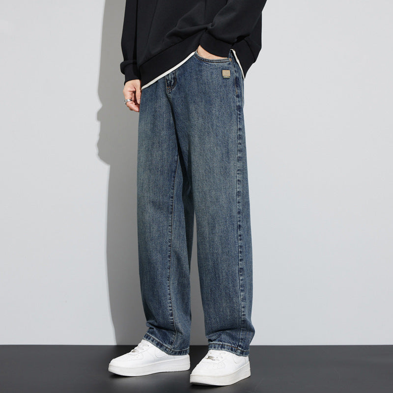 Men's Wide-leg High Street Loose Straight Casual Pants