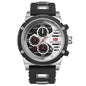 Men's Waterproof Sports Watch - Multifunctional Luminous Quartz Timepiece