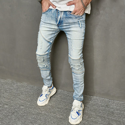 Men's Ripped Slim Jeans for a Stylish Look
