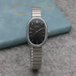 Oval Small Kit Bamboo Strap Girls' Watch - Stylish and Eco-Friendly Timepiece