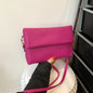 Solid Color French Stick Crossbody Bag for Underarm and Shoulder Use