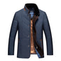 Quilted Coat for Middle-Aged Men Thick Warm Winter Cotton-Padded Jacket