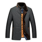 Quilted Coat for Middle-Aged Men Thick Warm Winter Cotton-Padded Jacket