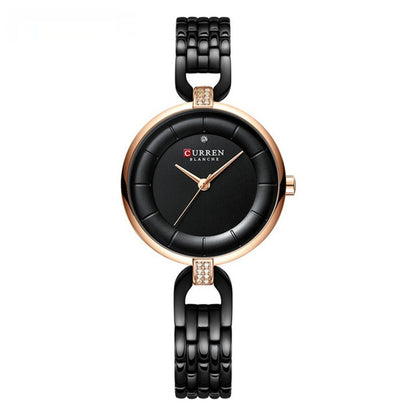 Fashion Women's Rhinestone Waterproof Quartz Watch - Rhinestone-encrusted Timepiece